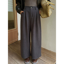 云长 窄版显瘦牛仔裤女冬季新款加厚直筒高腰休闲长裤子现货K0170详情15