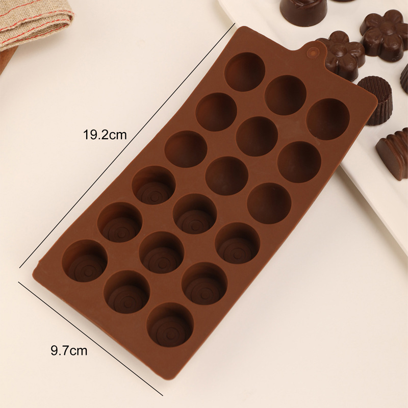 24-piece small semi-circular cylindrical mousse mold, baking silicone cake mold, mooncake filling, runny filling mold, chocolate mold pic 3