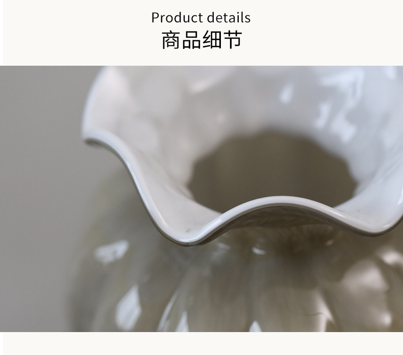 A vintage Fenton glass vase with grey pleated lace, French retro flower arrangement table decoration pic 7