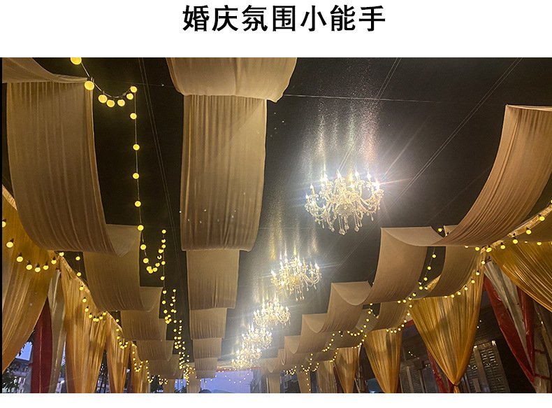 跨境热销led球泡灯串户外露营天幕太阳能灯串婚庆夜市摆摊装饰氛围灯详情13