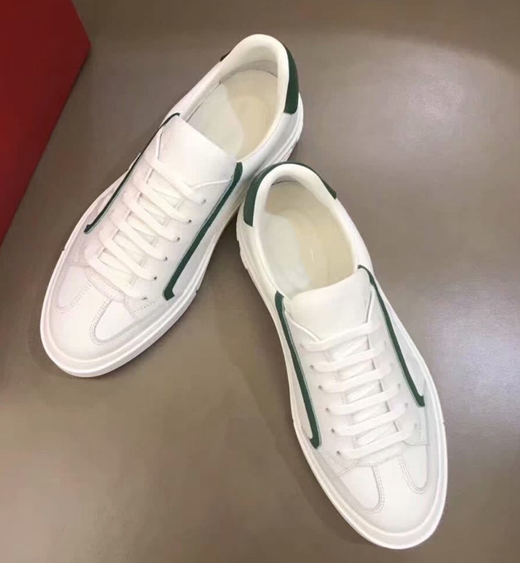 真皮男板鞋欧洲站拼色系带小白鞋平底牛皮防臭黑色时尚休闲单鞋潮详情10