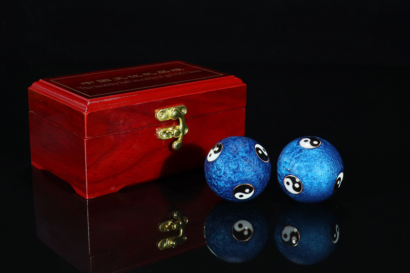 Cross-border foreign trade Beijing Jingtai LAN handball craft gifts, cloisonne enamel low-temperature hand-rotating ringtone massage fitness balls pic 29
