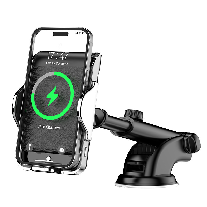 YC09 Car wireless charging phone stand, intelligent induction magnetic phone stand, windshield center console phone stand, air outlet phone stand pic 18