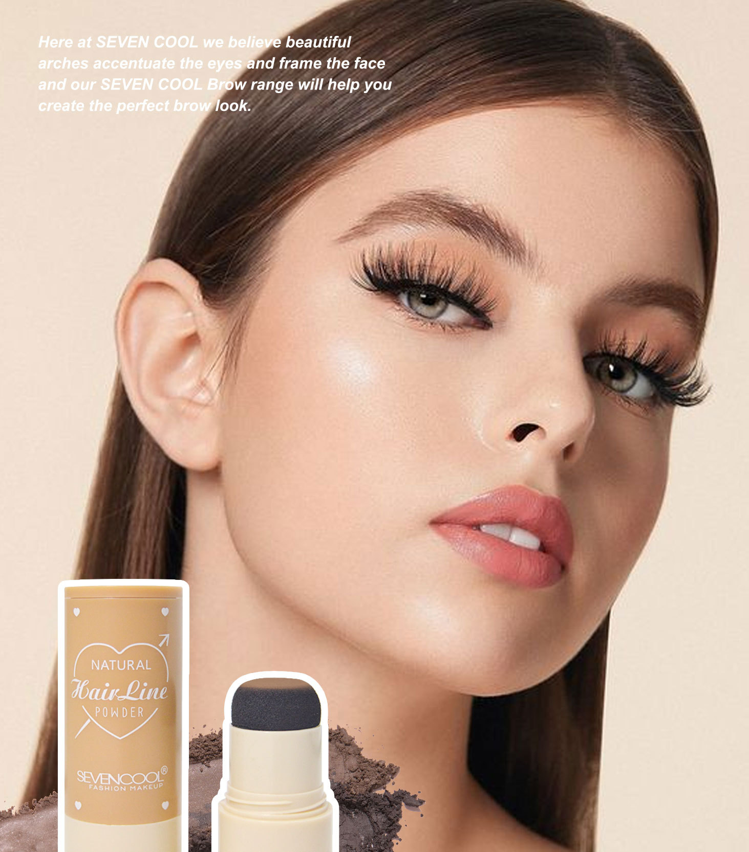 SEVENCOOL外贸新品精巧修饰发际线粉修容阴影粉发际填充补发神器详情5