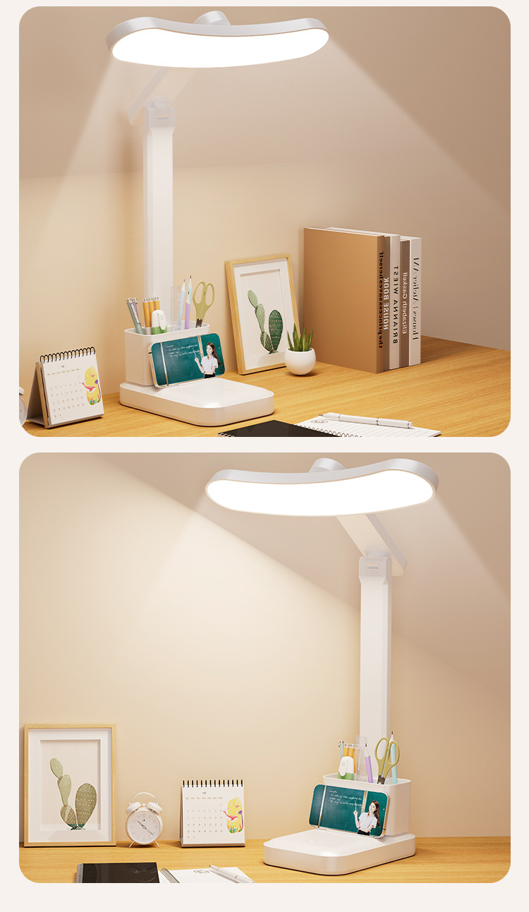 全光谱弧形led台灯学生夜灯学习护眼专用宿舍折叠充电阅读灯床头详情19