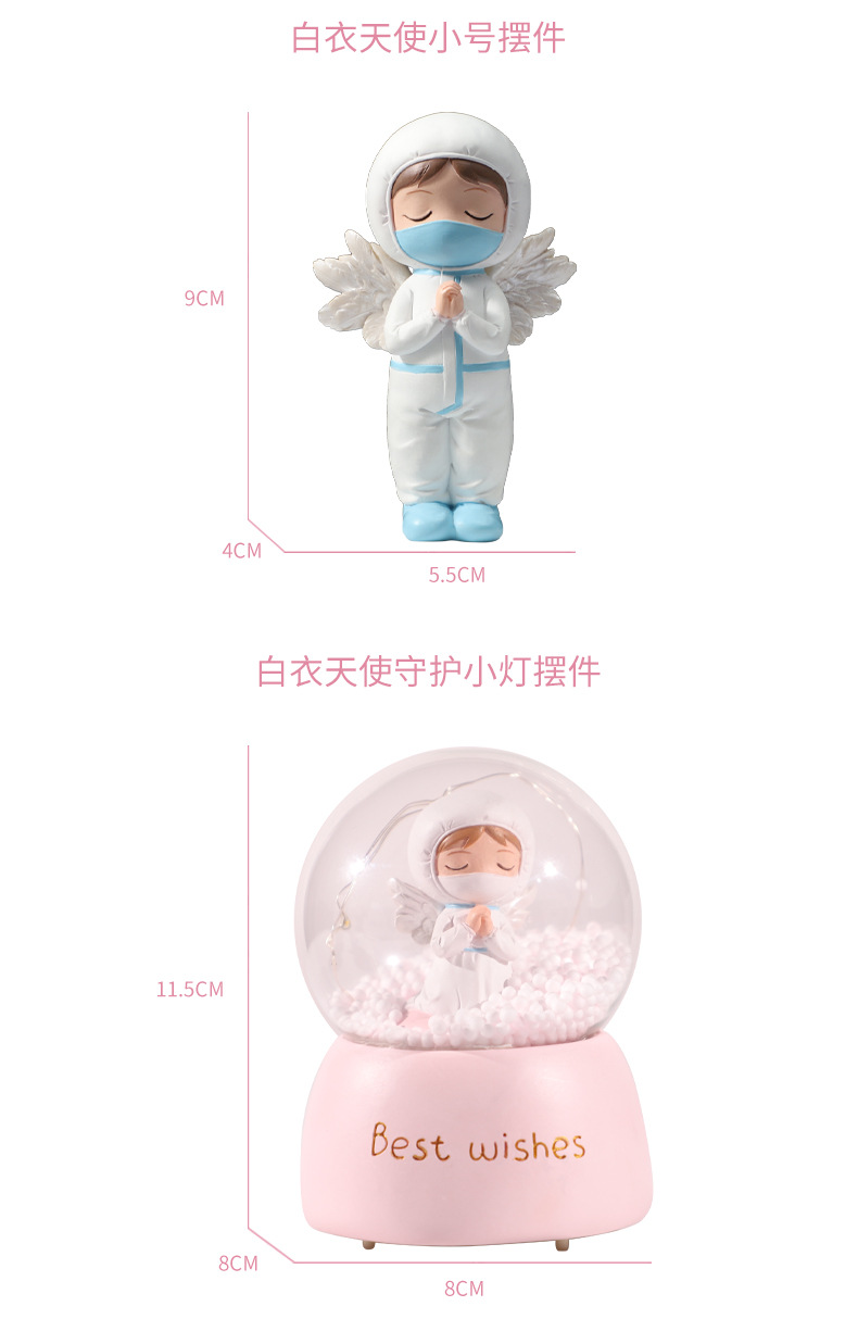 Medical staff ornaments and ornaments, resin handicrafts of the epidemic prevention hero Florence Nightingale, tabletop souvenirs, theme handicrafts pic 4