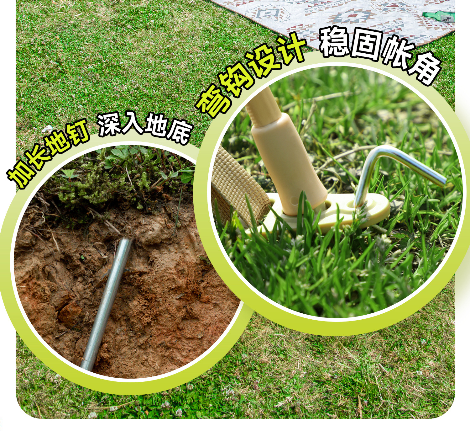 Outdoor inflatable tent for 3-person family camping, waterproof, breathable and portable pic 20