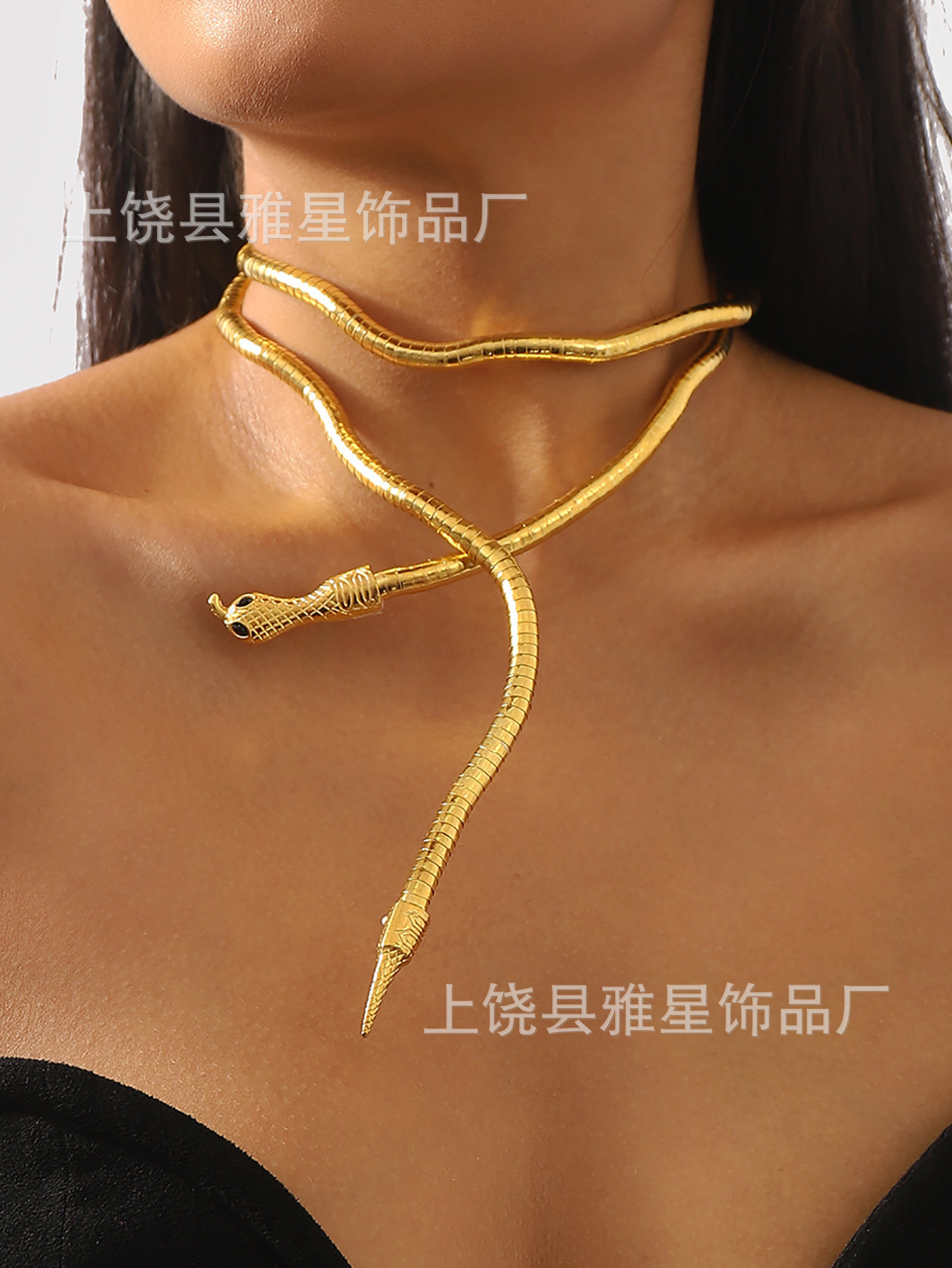 Novia accesorios de boda Señora Collar de novia decoración set moda oro y plata doble serpiente brillo collar banquete pic 7