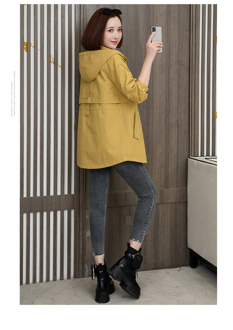 小香风中长款风衣女士2024春秋新款宽松休闲洋气百搭工装外套大码详情27