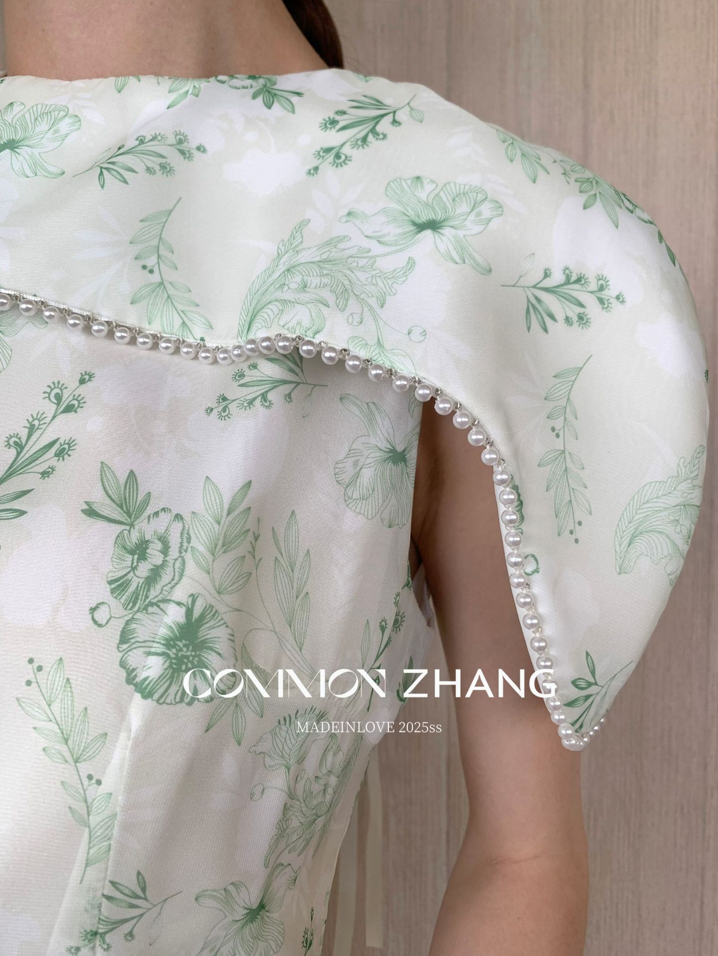 CZ ZHANG Summer French socialite beadwork round-neck shawl Floral sleeveless Texture dress A26812 pic 9