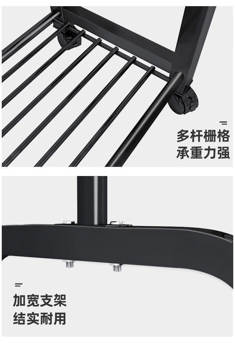 简易晾衣架落地家用卧室挂衣服架子宿舍室内阳台晒衣架折叠凉衣杆详情14