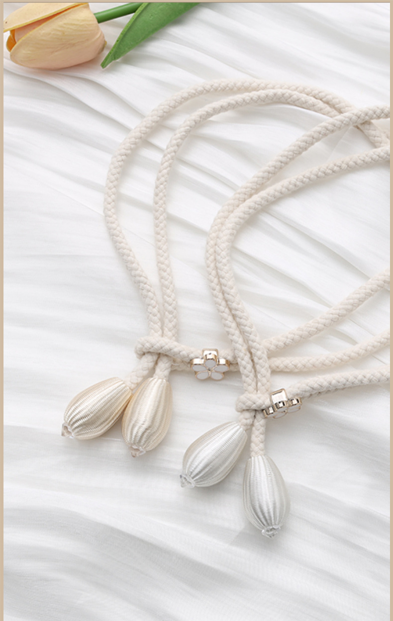 窗帘绑绳批发创意可调节牛津棉绳窗帘扣收拢束带窗帘配饰详情2