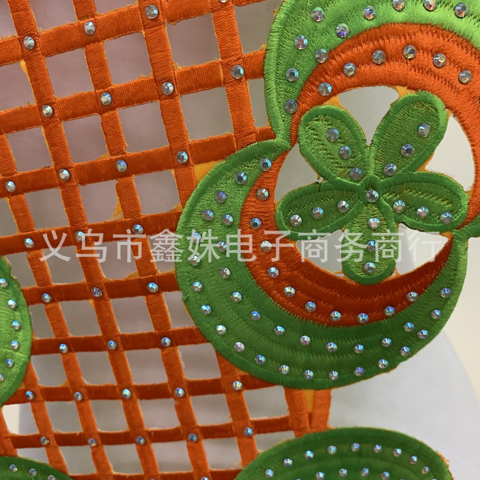 Embroidery, rhinestone and diamond fabric with adhesive backing decoration for foreign trade clothing accessories pic 26