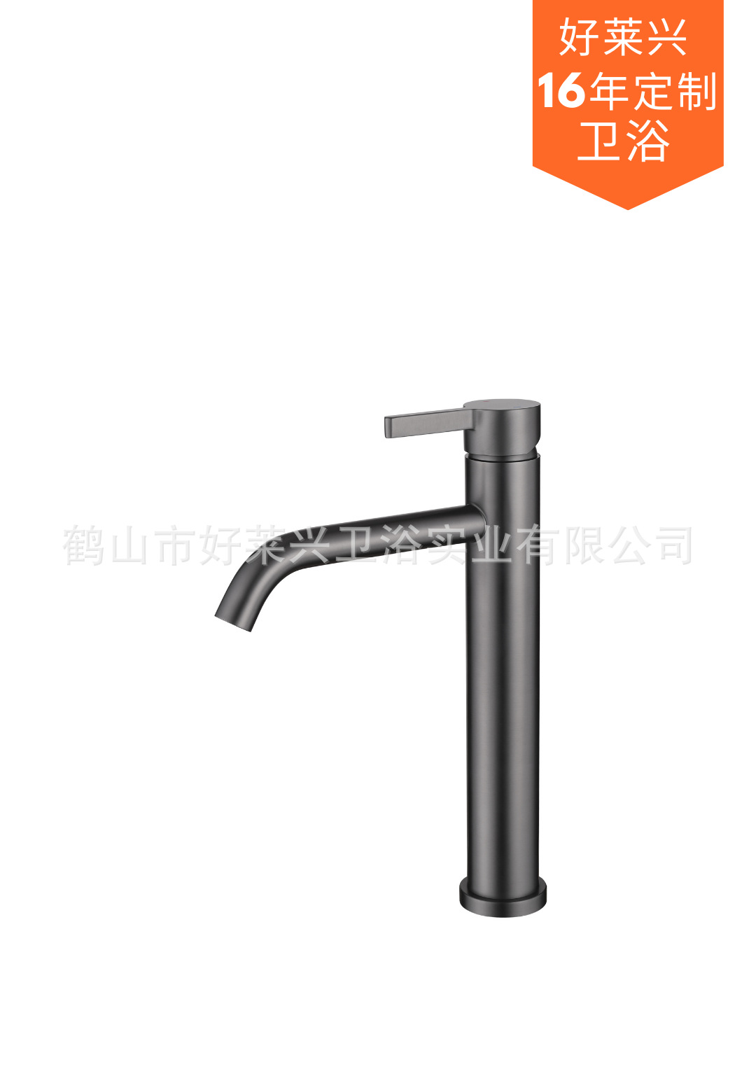 黑色不锈钢水龙头防锈耐用静音节水厨房卫生间通用详情1