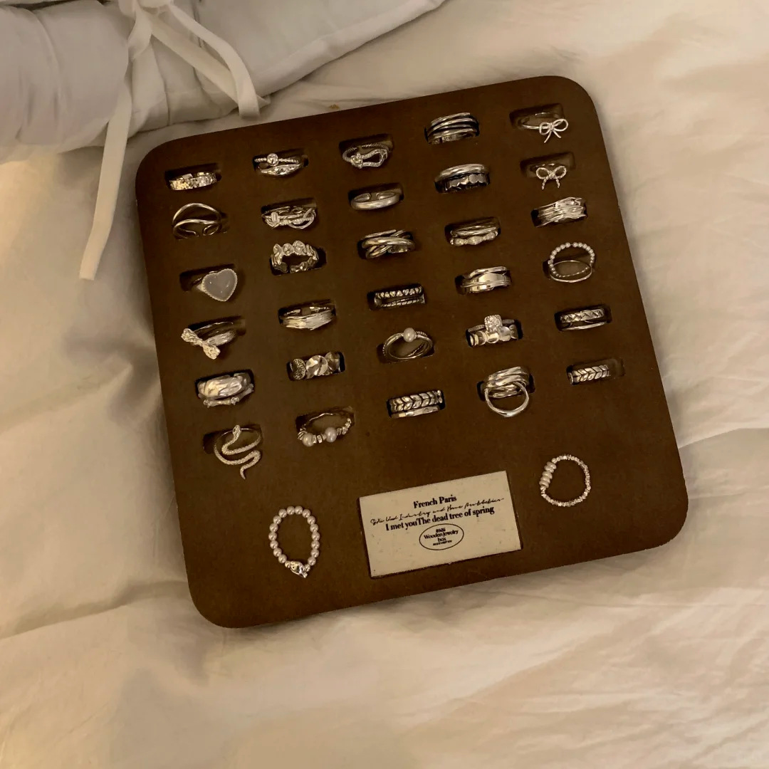 小红书S925纯银同款戒指女不掉色ins极简风小众轻奢高级新品批发详情6