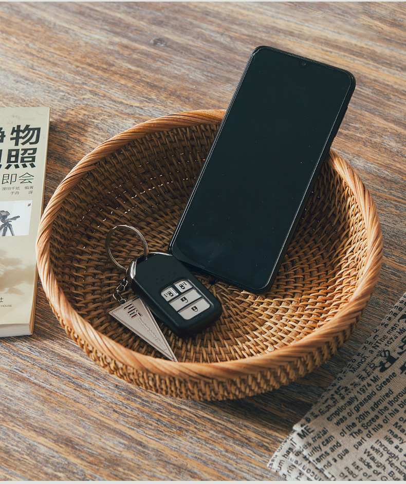 藤编收纳筐水果篮家用馒头筐竹编面包筐馍筐零食野餐篮筐手编篮子详情7