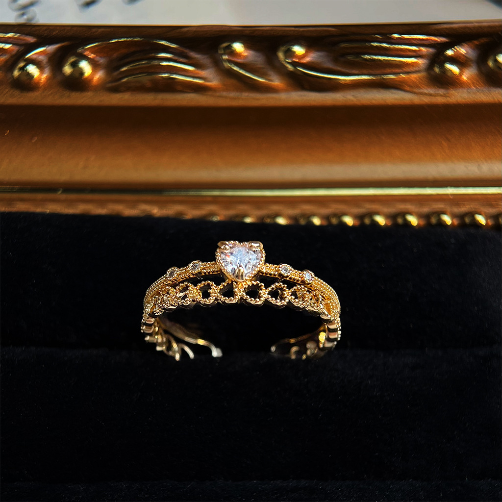 Court Night Banquet ~vintage Mid-style enamel drop glaze ring, retro artistic index finger ring, niche light luxury jewelry pic 52