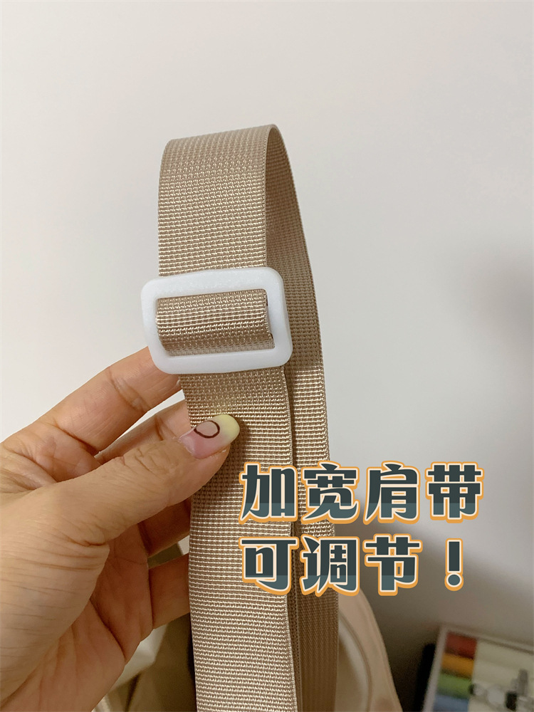 学院风痛包日系ins透明书包大容量简约单肩斜挎包时尚少女邮差包详情4