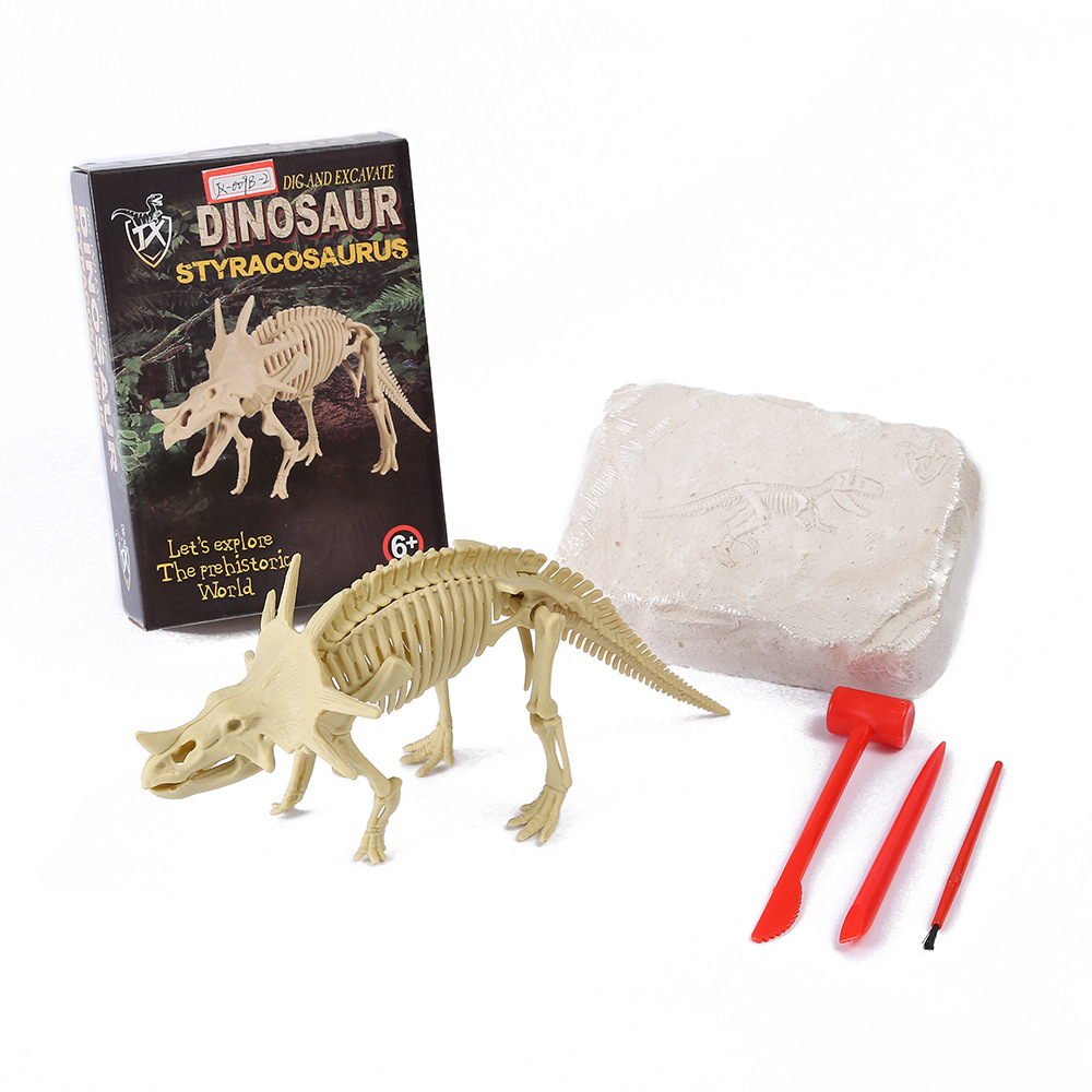 新款恐龙考古挖掘玩具儿童益智DIY拼接骨架仿真化石玩具地摊批发详情10