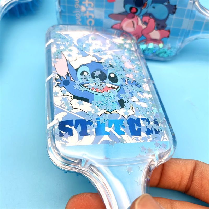 史迪仔儿童美发梳可爱卡通KT猫三丽欧气垫流沙梳气囊梳可挑款详情6