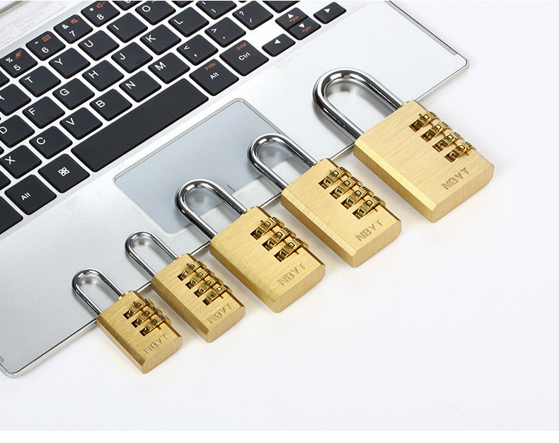 Student dormitory, fitness dormitory, cabinet lock, locker, mini small aluminum-copper metal door lock, combination lock, padlock pic 19