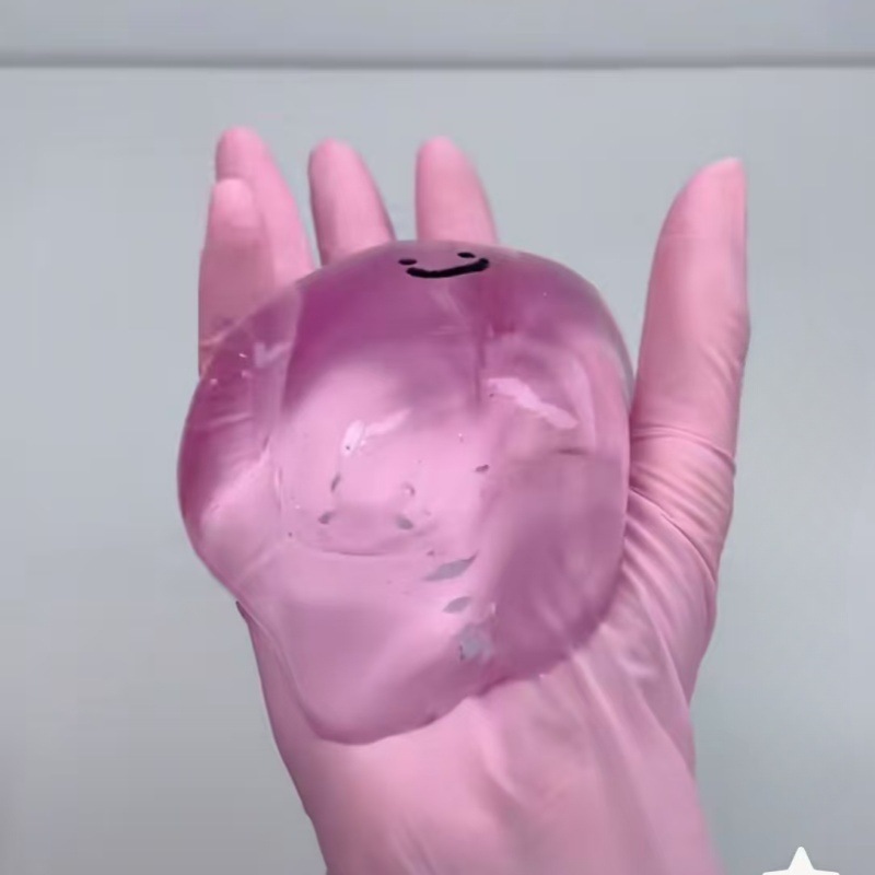 抖音同款透明水晶球泡泡捏捏解压玩具慢回弹泄愤送人娃娃配件详情7