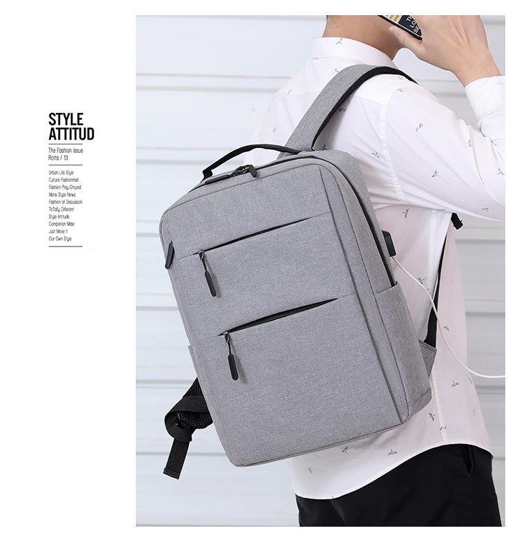 Cross-border 2026 New Business backpack, usb charging Schoolbag, travel waterproof laptop bag, backpack pic 13