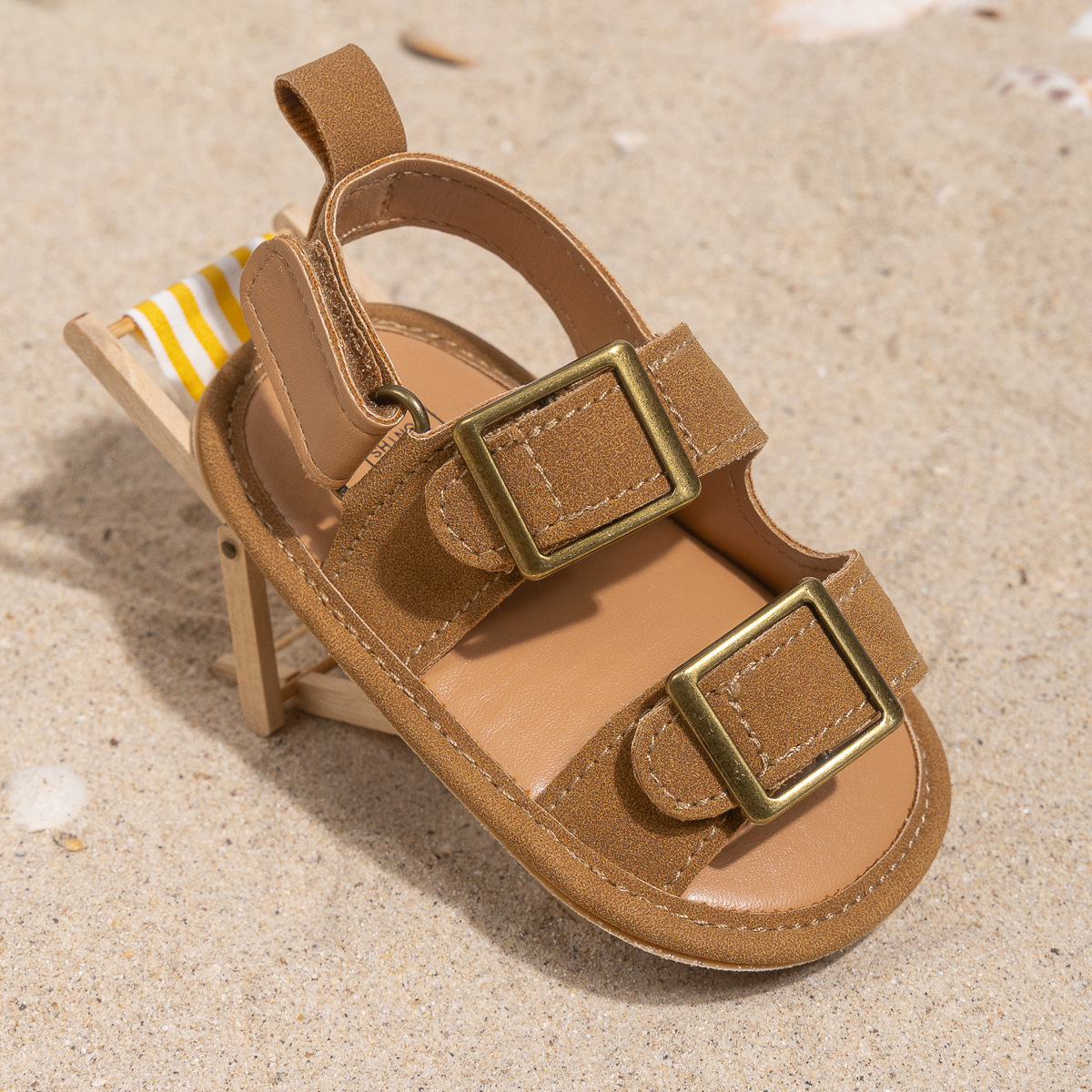 2025夏季男宝宝胶底防滑学步鞋时尚搭扣设计婴儿鞋babyshoes详情7