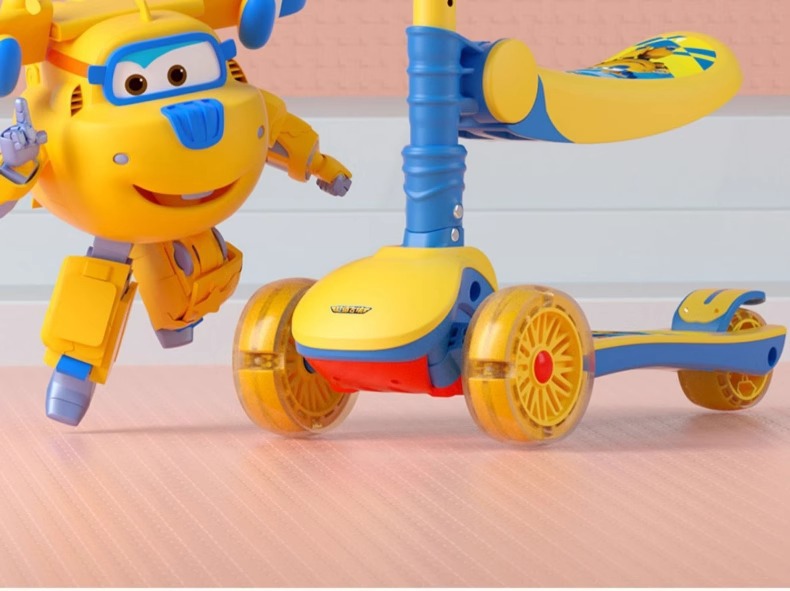 超级飞侠 三合一儿童滑板车1-6岁2宝宝3小孩单脚滑滑溜溜可坐骑滑详情8