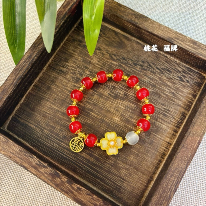 新中式云水瑶竹节手链串珠钰南瓜复古手链设计感纯手工闺蜜手饰品详情12