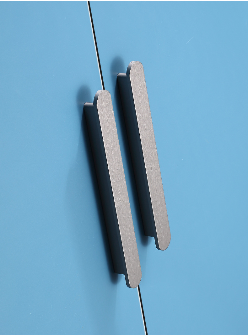 Light luxury long wardrobe handle, modern simple and high-end minimalist cabinet door handle, drawer shoe cabinet handle, aluminum alloy pic 11