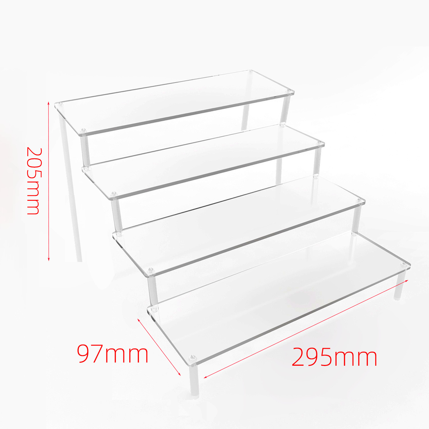 Acrylic display stand, Bubble Mart figurine, multi-layer acrylic bar brick, transparent stepped display stand, blind box doll, layered display stand, anime peripheral collectibles, exhibition stand, desktop model, display item, support base pic 21