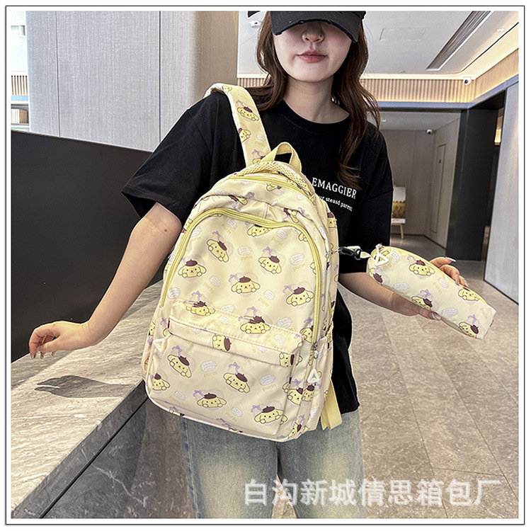 小学生护脊书包3-6年级儿童卡通印花书包大学女大容量耐脏双肩包详情22