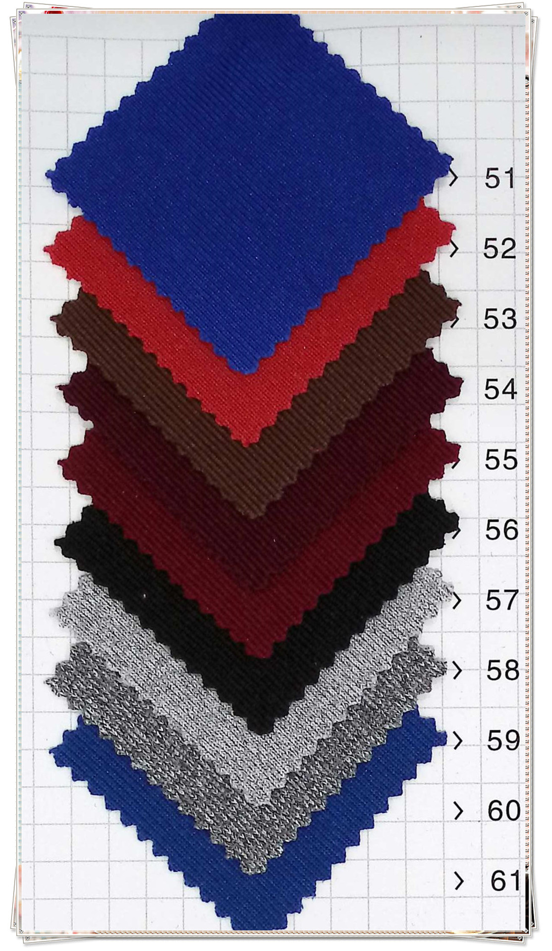 Polyester and ammonia ribbed fabric in stock: 1X1 ribbed, 2X2 textured, 5X2 ribbed, 4X3, 2X1, 8X5, 8X3, 8X4 elastic stripes pic 14