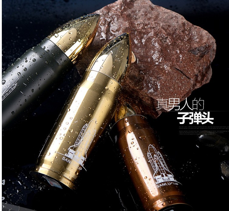 外贸子弹头不锈钢保温杯炮弹真空水杯商务礼品杯子水壶批发刻logo详情24