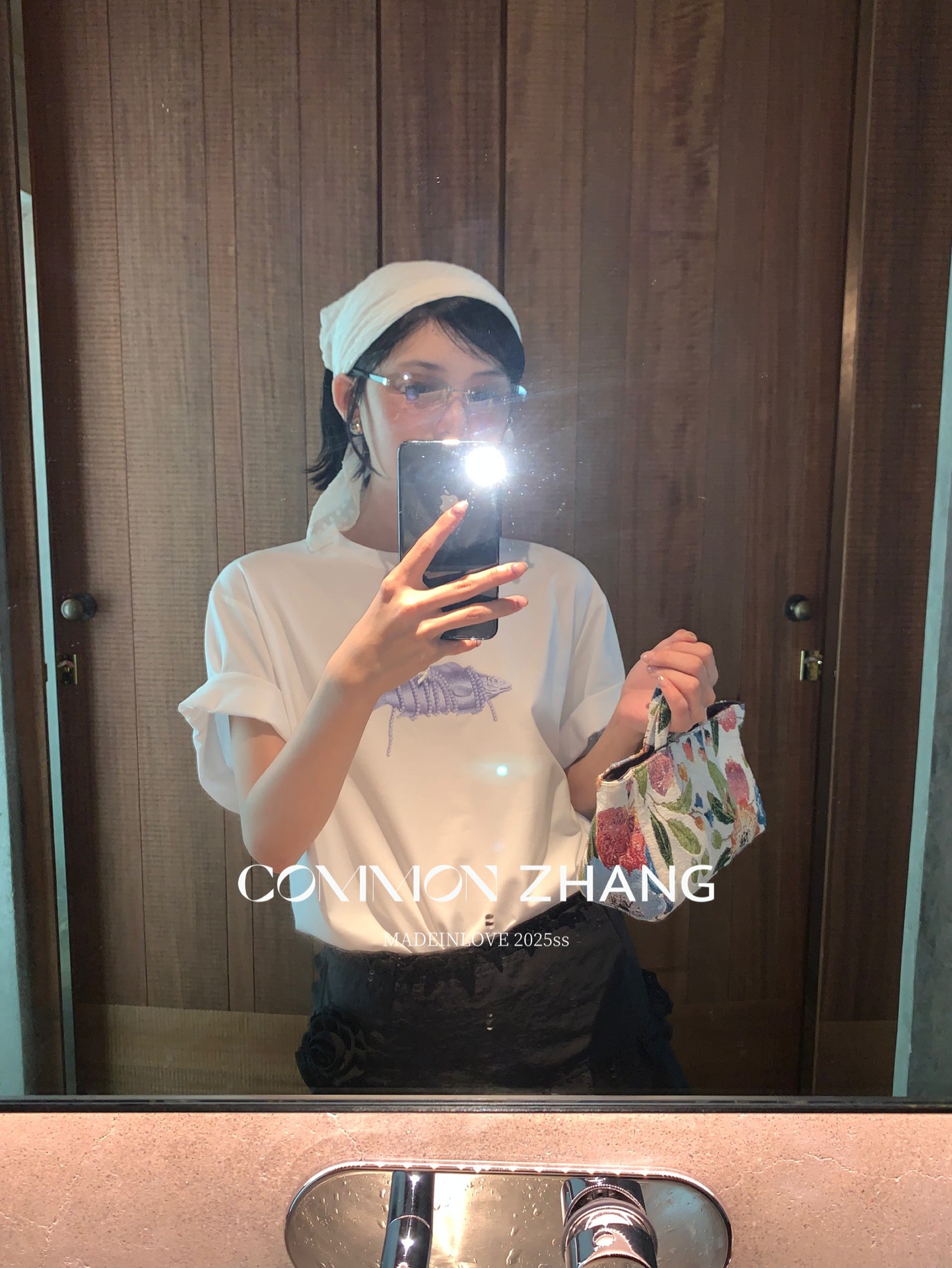 CZ ZHANG Summer Korean style laid-back casual simple printed shoulder loose round-neck short-sleeved T-shirt for women B20777 pic 7