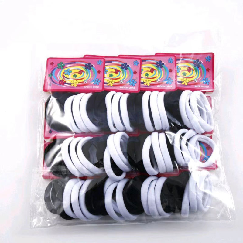 5cm towel loop clip head, foreign trade hair band letter buckle hair rope, seamless high-elasticity rubber band hair rope, 72 pieces pic 3