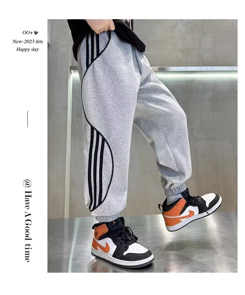 儿童装男童秋装裤子2024新款中大童春秋款男孩运动卫裤秋季长裤潮详情13
