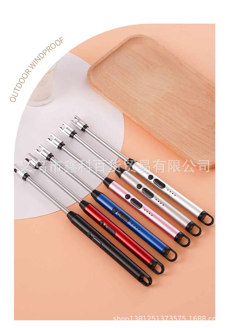 JL811-2加长点火器厨房煤气灶猛火炉天然气点枪充电打火机点火详情14