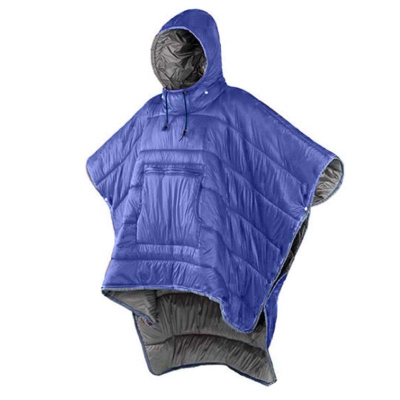 Factory direct supply of cross-border outdoor cape sleeping bags, camping wearable cold-proof and warm capes, shawls and blankets wholesale pic 12