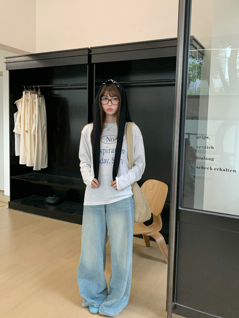 衣天堂出游季天丝防晒罩衫女春夏内搭宽松慵懒感chic韩系长袖T恤详情27
