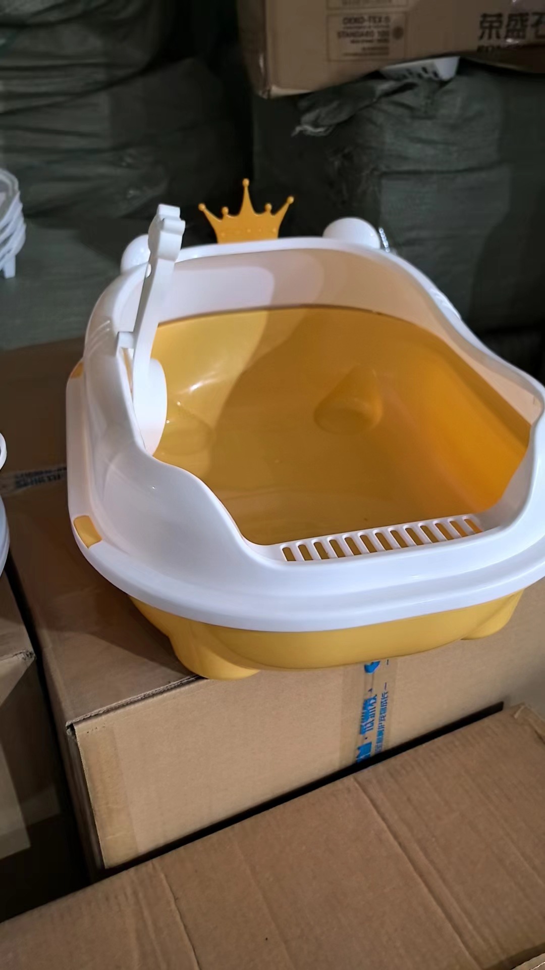 皇冠猫砂盆超大号全半封闭式猫厕所防外溅猫砂屎盆猫沙盆猫咪用品详情14