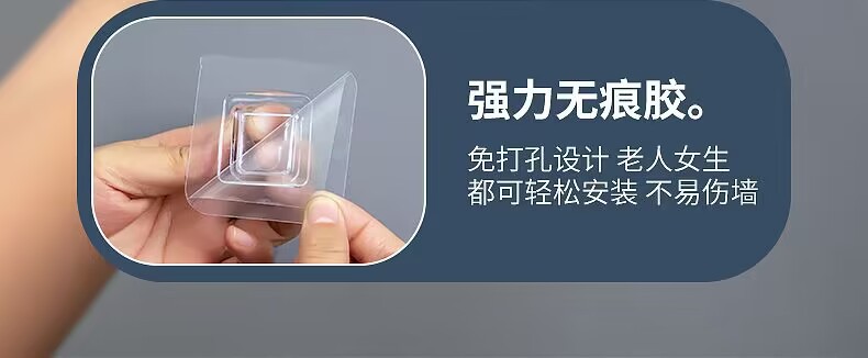 Double-layer soap box, no need for drilling, wall-mounted household bathroom draining rack, creative bathroom simple soap box pic 11