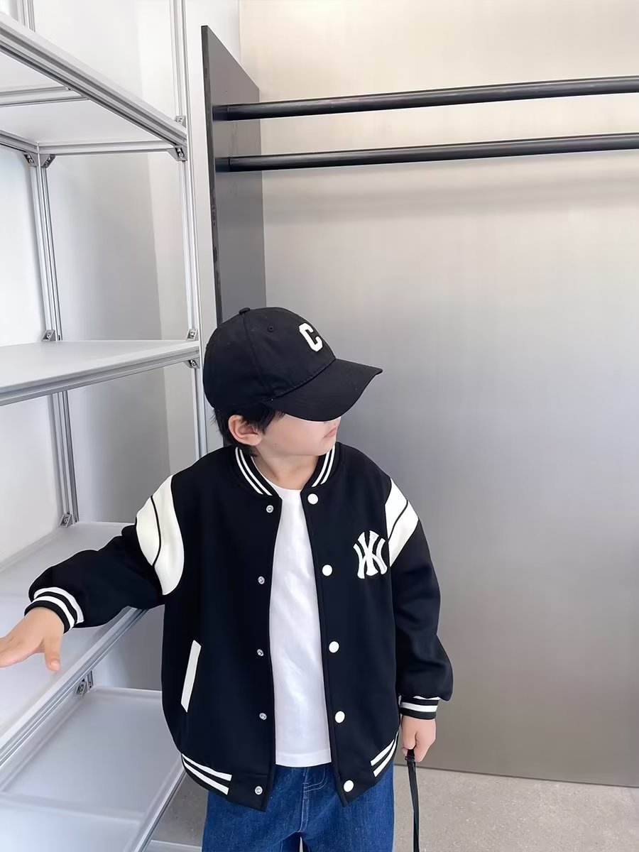 童装男童棒球服外套秋冬季新款时髦儿童春装运动夹克中大童上衣潮详情14