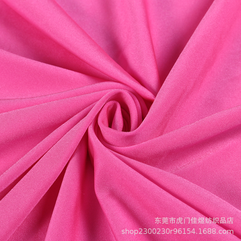 Flat fabric polyester glossy Lycra fabric swimsuit surface fabric 220 swimsuit elastic fabric ice silk fabric knitted composite blue pic 7