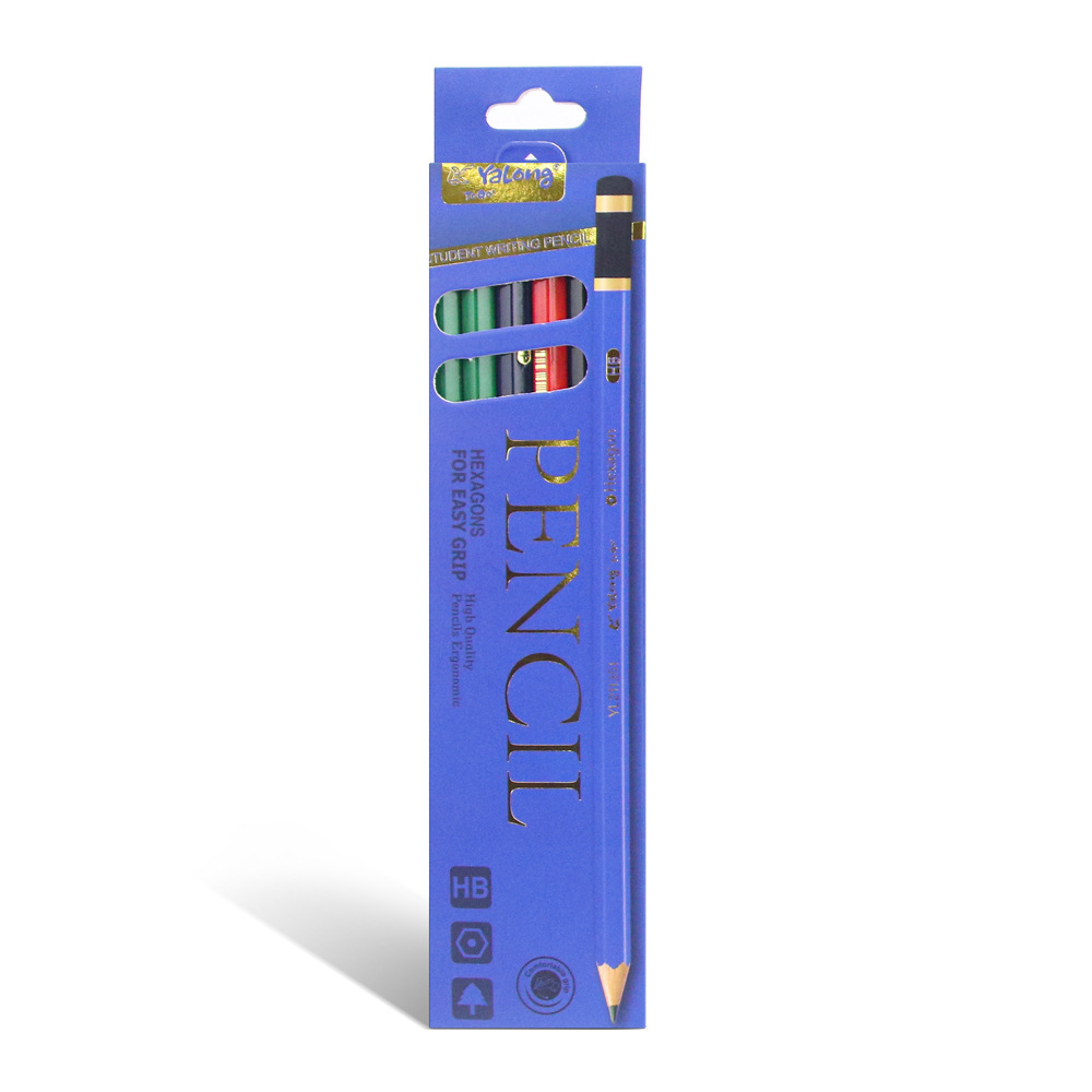 Yalong Classic Design HB Pencil 12-piece set, hexagonal, acceptable LOGO design pic 5
