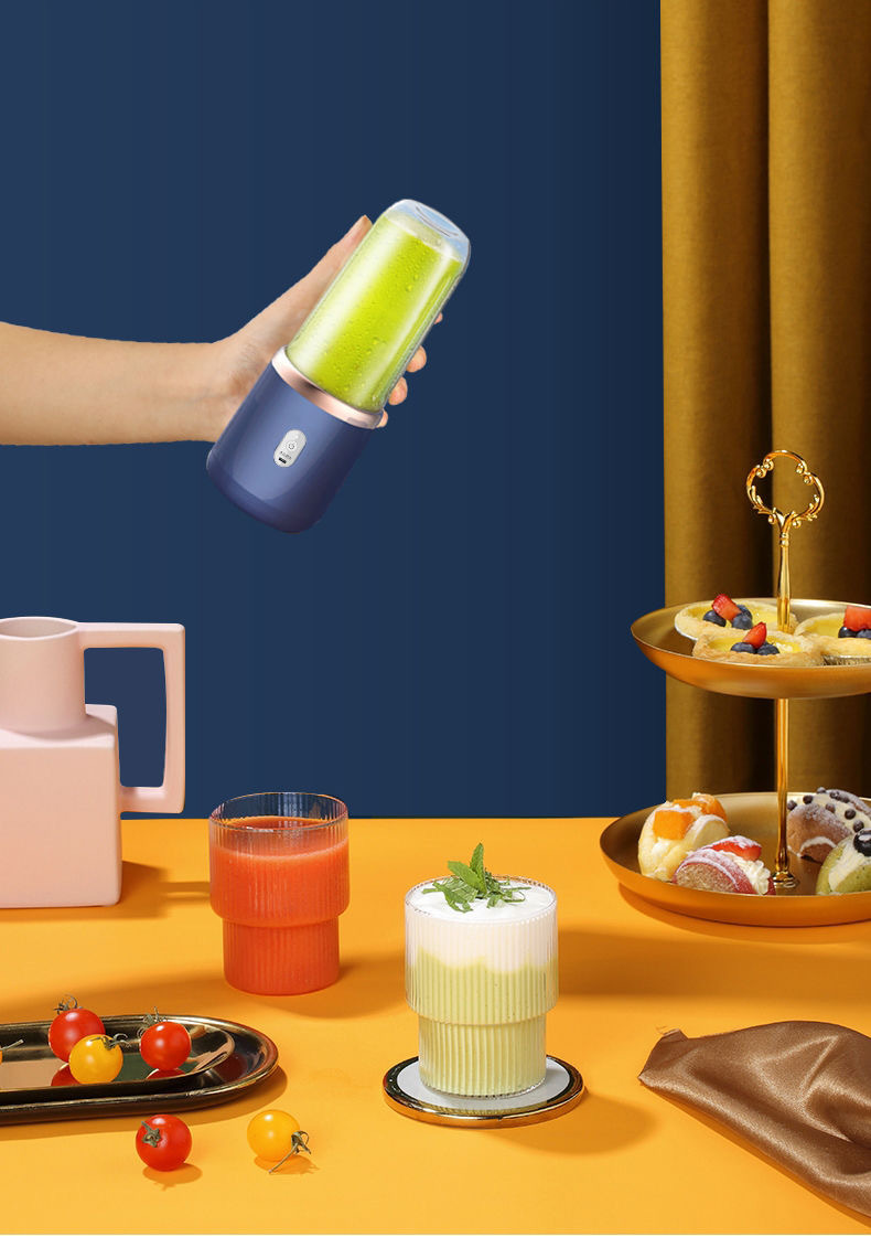 Cross-border juicer, portable rechargeable small juicer cup, household wholesale multi-functional juice blender, juicer pic 3