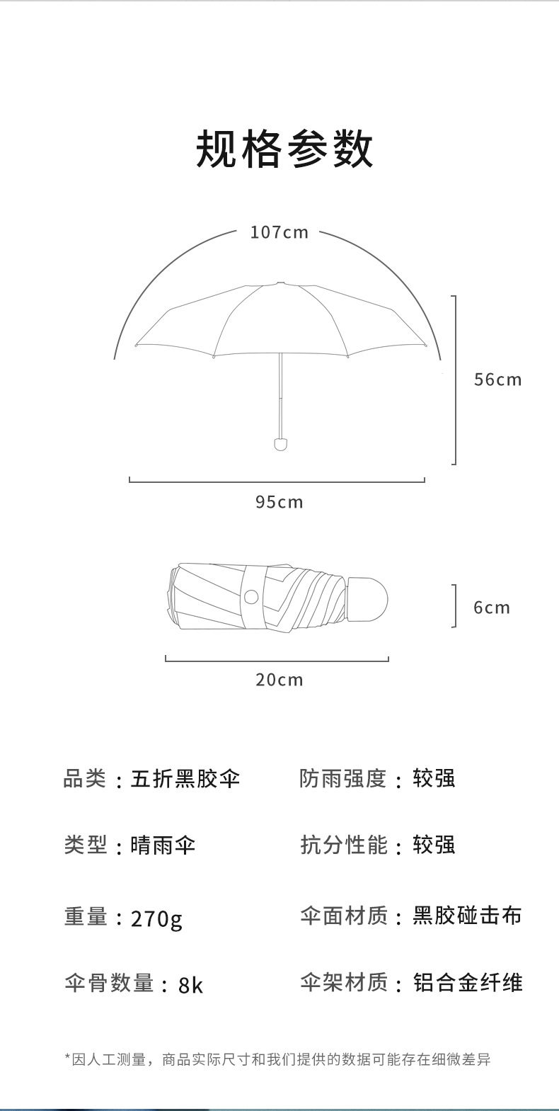 五折手开防晒伞防紫外线太阳伞女遮阳伞小清新雨伞晴雨两用折叠伞详情28
