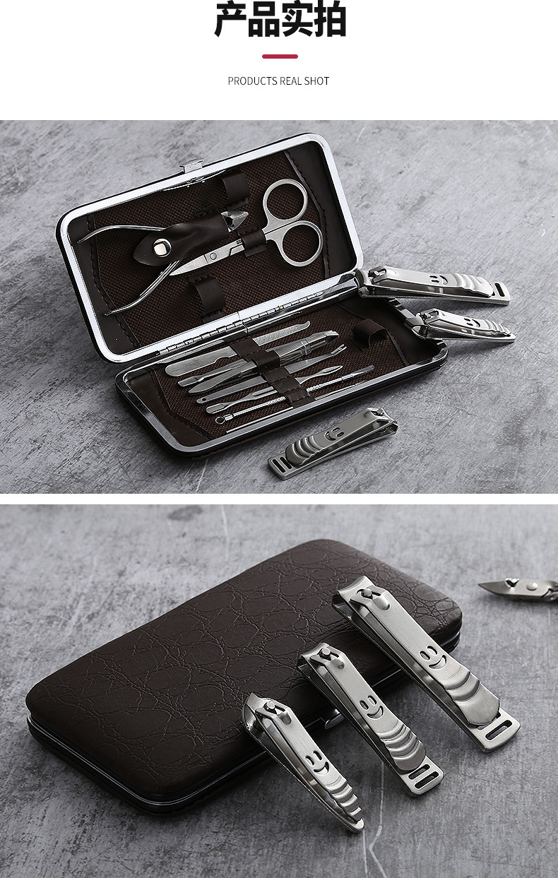 A 12-piece stainless steel nail clipper set for export, a beauty and nail care tool. Direct supply from the foot clipper manufacturer for hand trimming pic 11