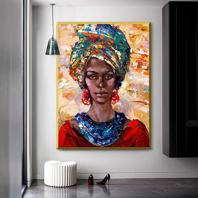 Wholesale manufacturer of hand-painted decorative oil paintings for hotels and homes, cross-border hand-painted decorative oil painting factory for foreign trade pic 4